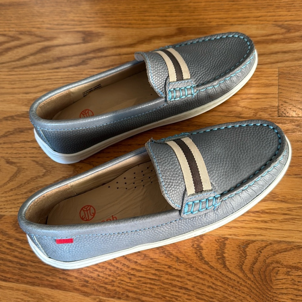 Boys Marc Joseph New York Leather Loafers- Size 1 (New, Never Worn)